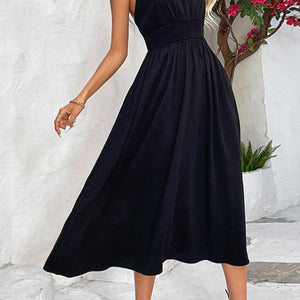 Spaghetti Strap Scoop Neck Midi Dress