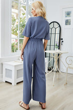 Tie Front Top and Wide Leg Pants Set
